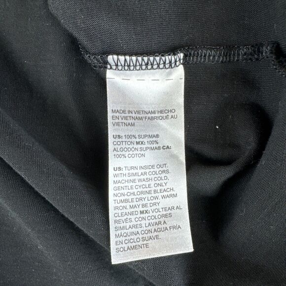 Chicos Shirt Womens 2 Large Black Pearl Shoulders Short Sleeve Stretch‎ (0769) - Picture 4 of 9